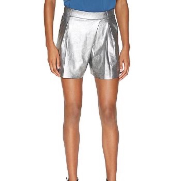 🌟 Halston Heritage Metallic Suede Shorts🌟 - Picture 2 of 9